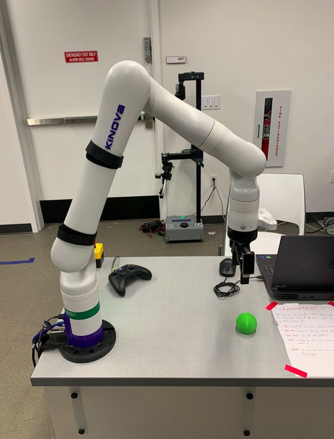 Kinova arm setup for demo