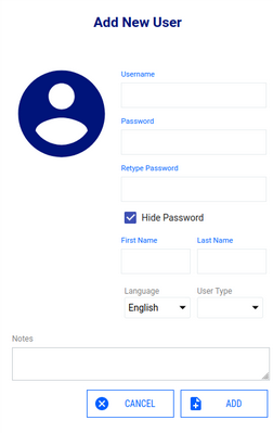 Kinova new user interface