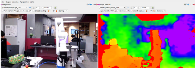 Kinova vision in rqt