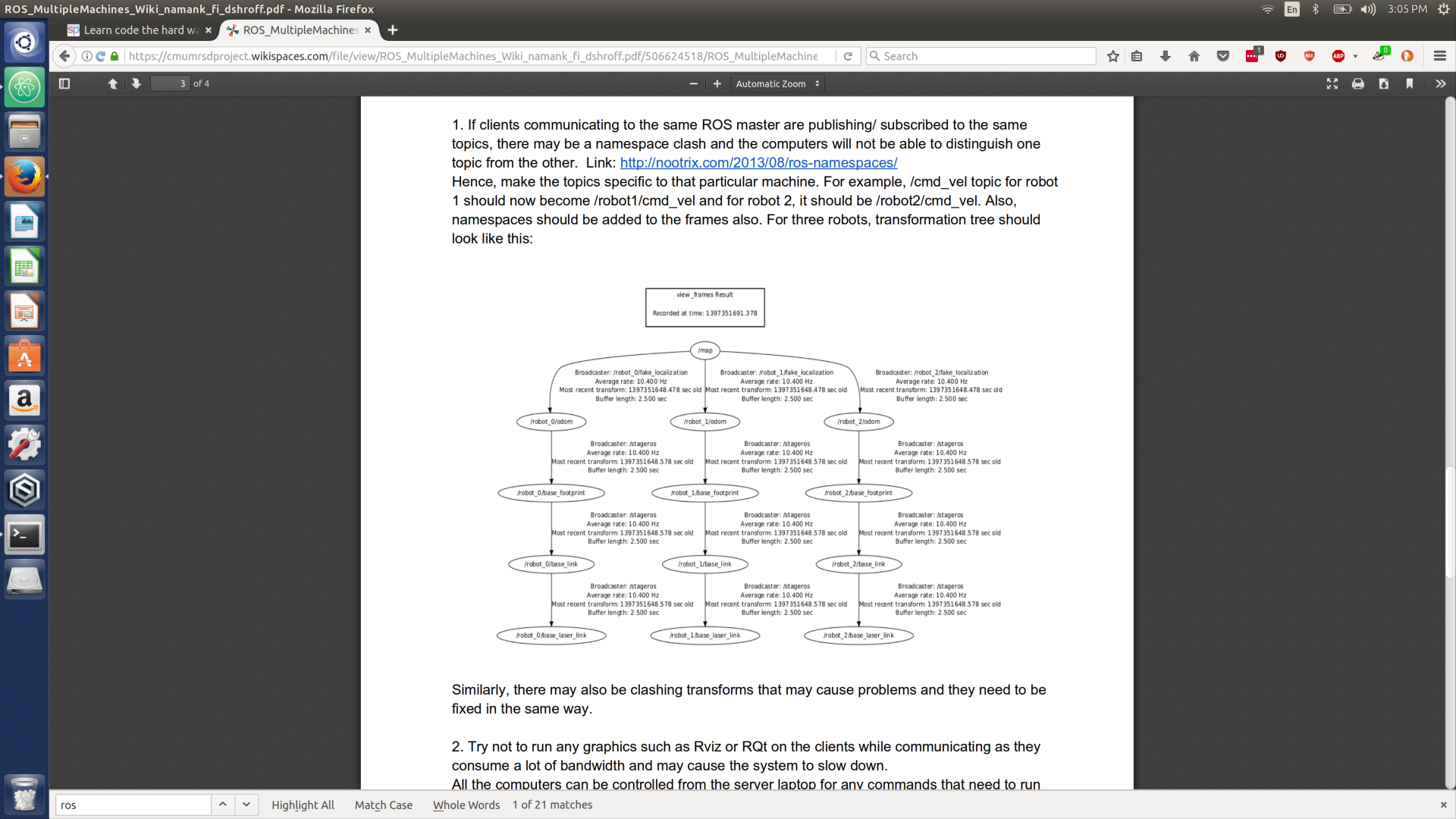 Transofromation Tree for Three Robots