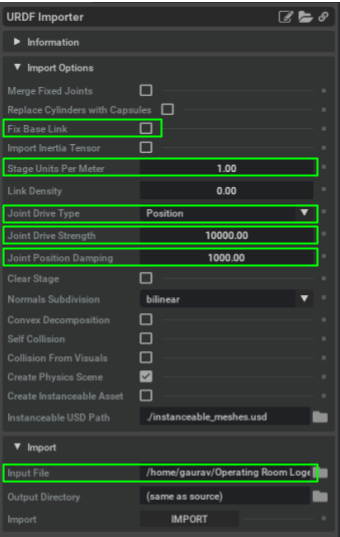 Step - 2 Define Import Properties