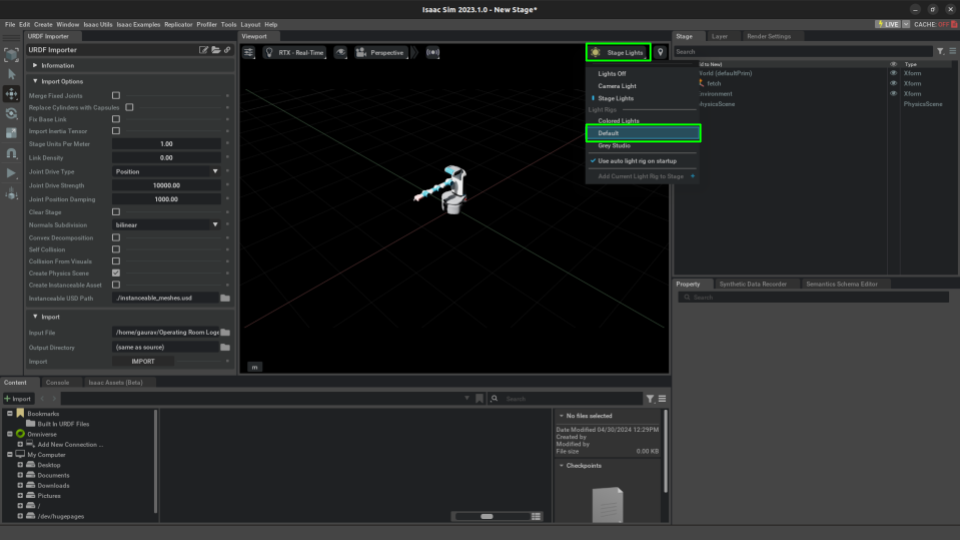Step - 4: Adjust Stage Lighting