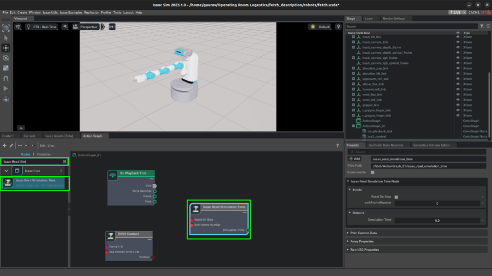 Image of Adding Isaac Read Simulation Time