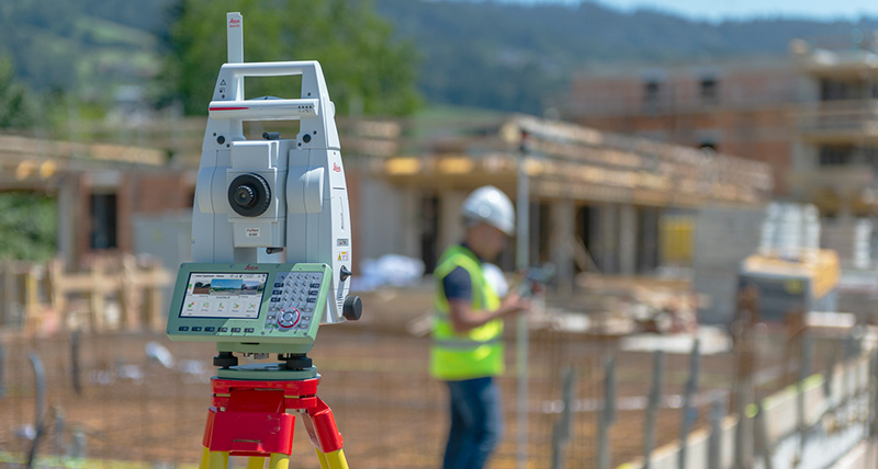 Example usage of a Total Station in the Field